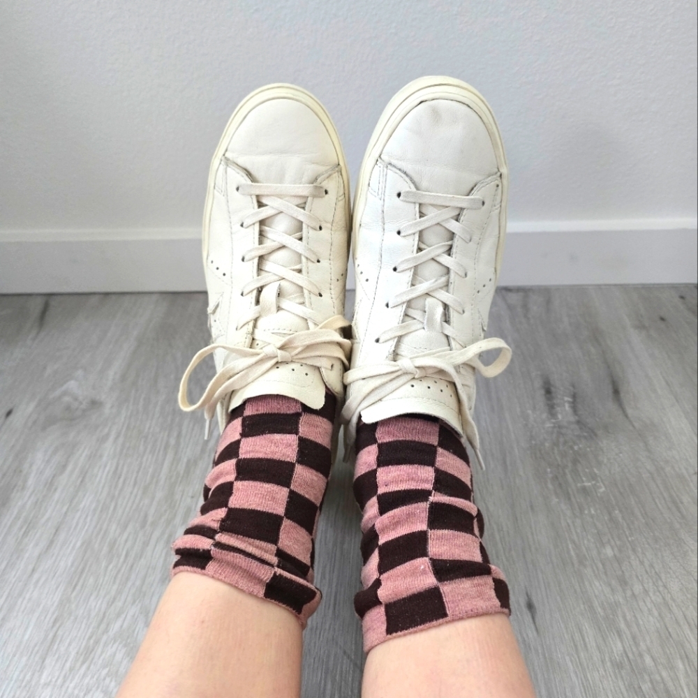 Converse | One Star cream monochrome leather platform sneakers | WMS 7.5 - Picture 6 of 13